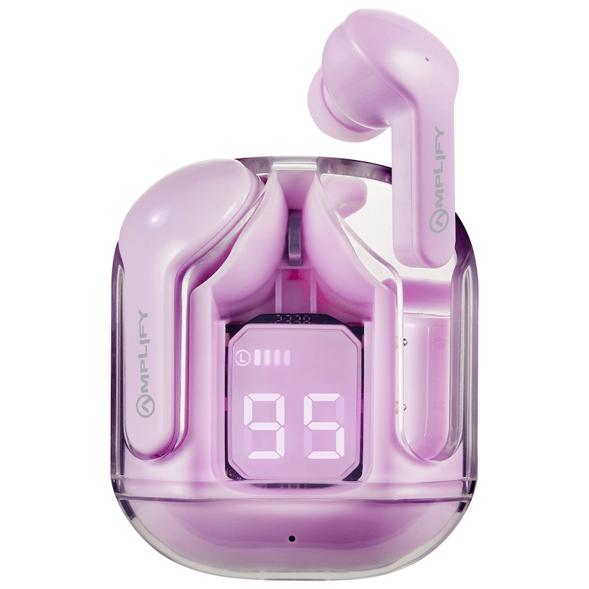 Amplify Lumina Series TWS Earphones - Purple - Guards On Duty Shop & Security Guards