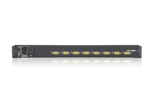 ATEN 8P PS/2-USB VGA 19'' LCD KVM Switch W/(USA KB/SPKB)/W/(US/EU) CORD