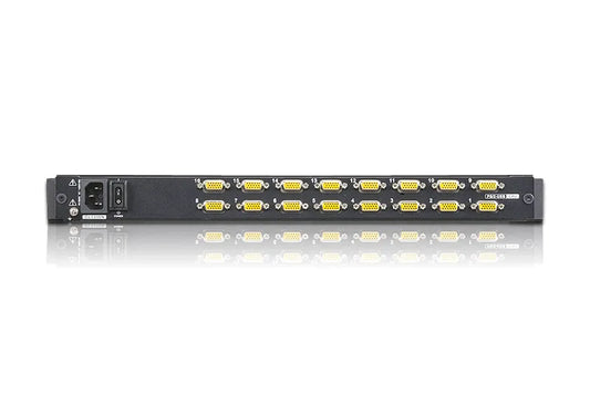 16P PS/2 USB VGA 19'' LCD KVM Switch W/(USA KB/SPKB)/W/(US/EU) CORD ATEN
