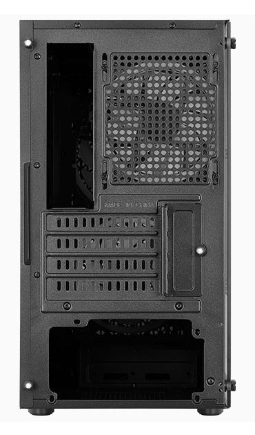 Aerocool Trinity Mini Black tower case - 2x 140mm and 1x 120mm RGB included - Micro ATX - 2x3.5'' or 3x 2.5'' - 240mm radiator