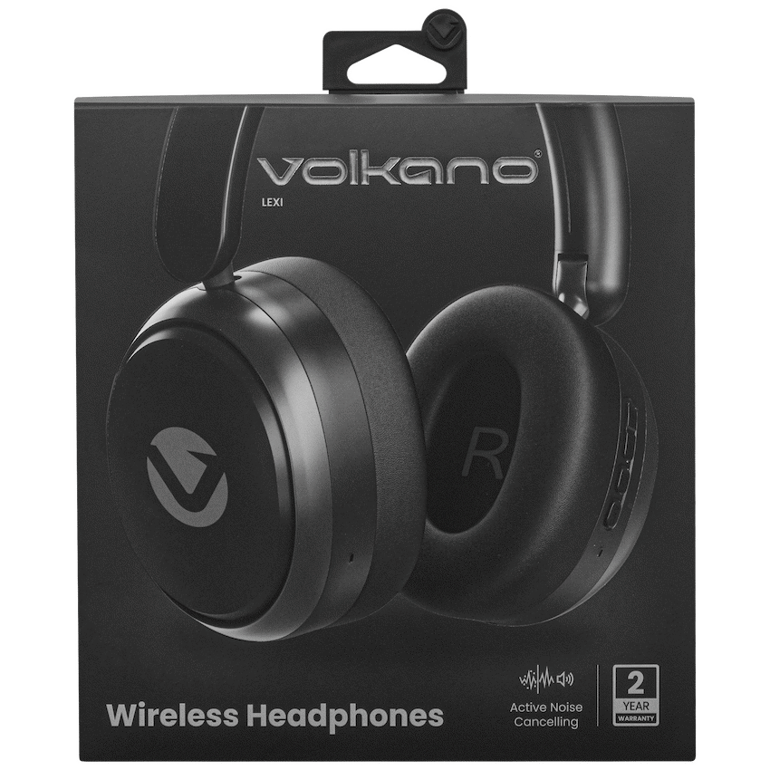 Volkano Lexi Bluetooth Headphone with ANC - Black