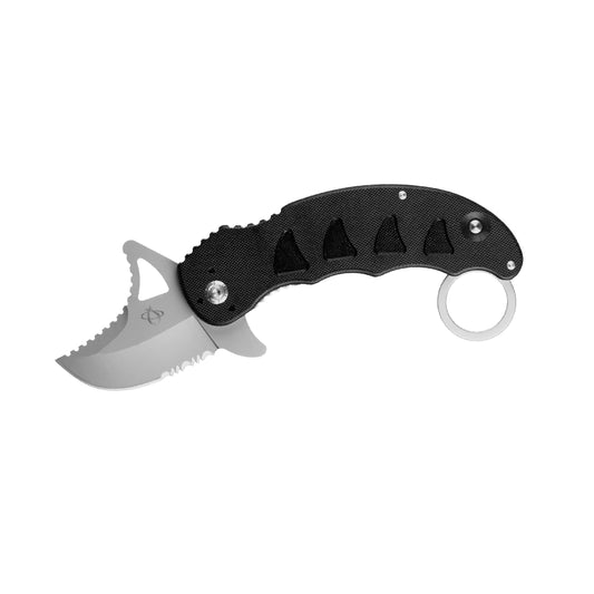 Mantis Snaggletooth 1 Folding Karambit 2, Black G10 Handles - MKF-813