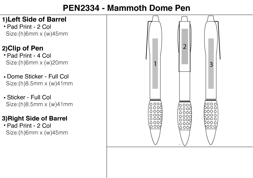 Mammoth Dome Pen