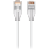 Ubiquiti UACC-Cable-Patch-EL-0.15M-W-24 Nano-thin patch cable with 2.5 GbE and PoE++ support designed to show Etherlighting™ effects, Translucent booted RJ45 for optimal Etherlighting™ brightness, Outer diameter 2.5 mm