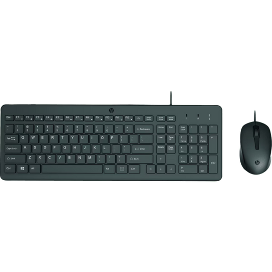 HP 150 Wired Mouse and Keyboard Combo Set English - Black - Keyboard and Mouse Combo - HP - Accessories - Guards On Duty Shop & Security Guards
