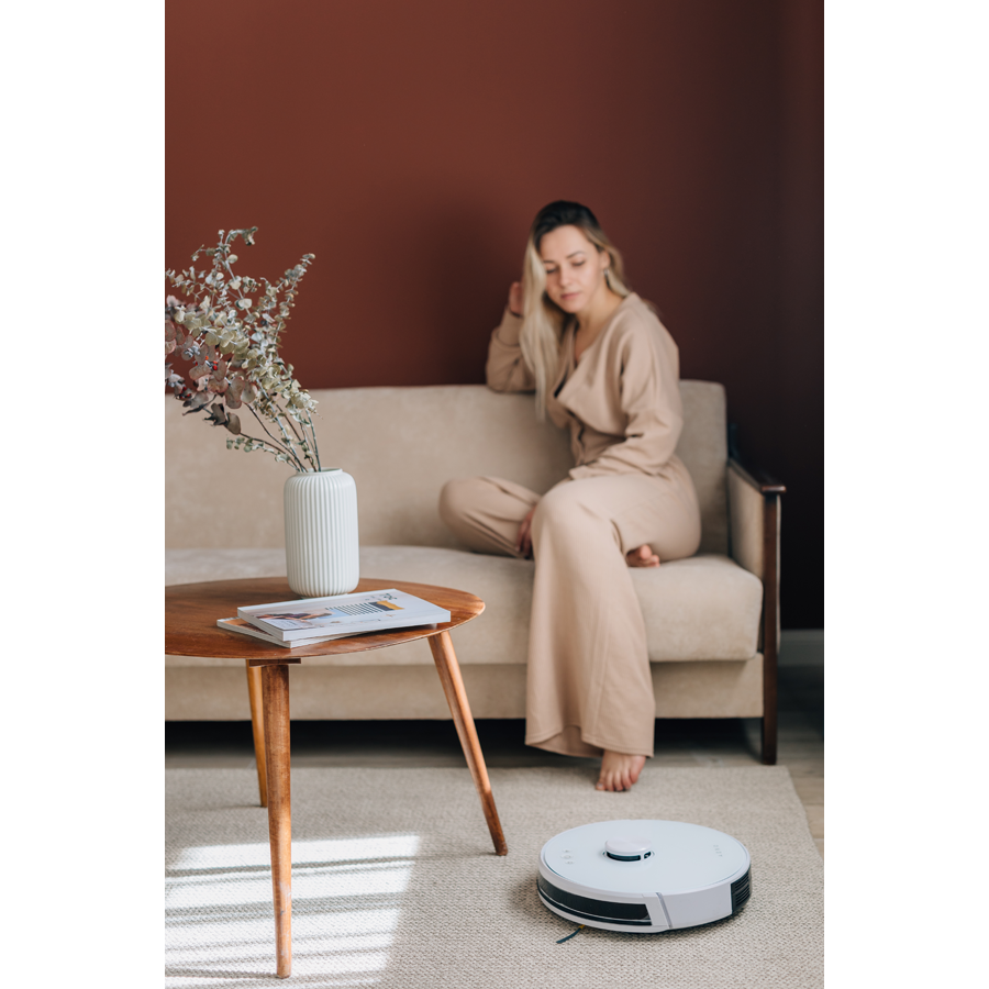 AENO RC2S Robot Vacuum, 2-in-1, Map Navigation, Turbo Mode, 2500Pa, White