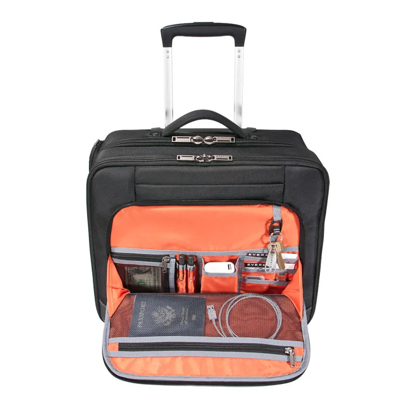 EVERKI JOURNEY TROLLEY BRIEFCASE | Fits up to 16 inch laptops | Smart clothing compartment for short travel days