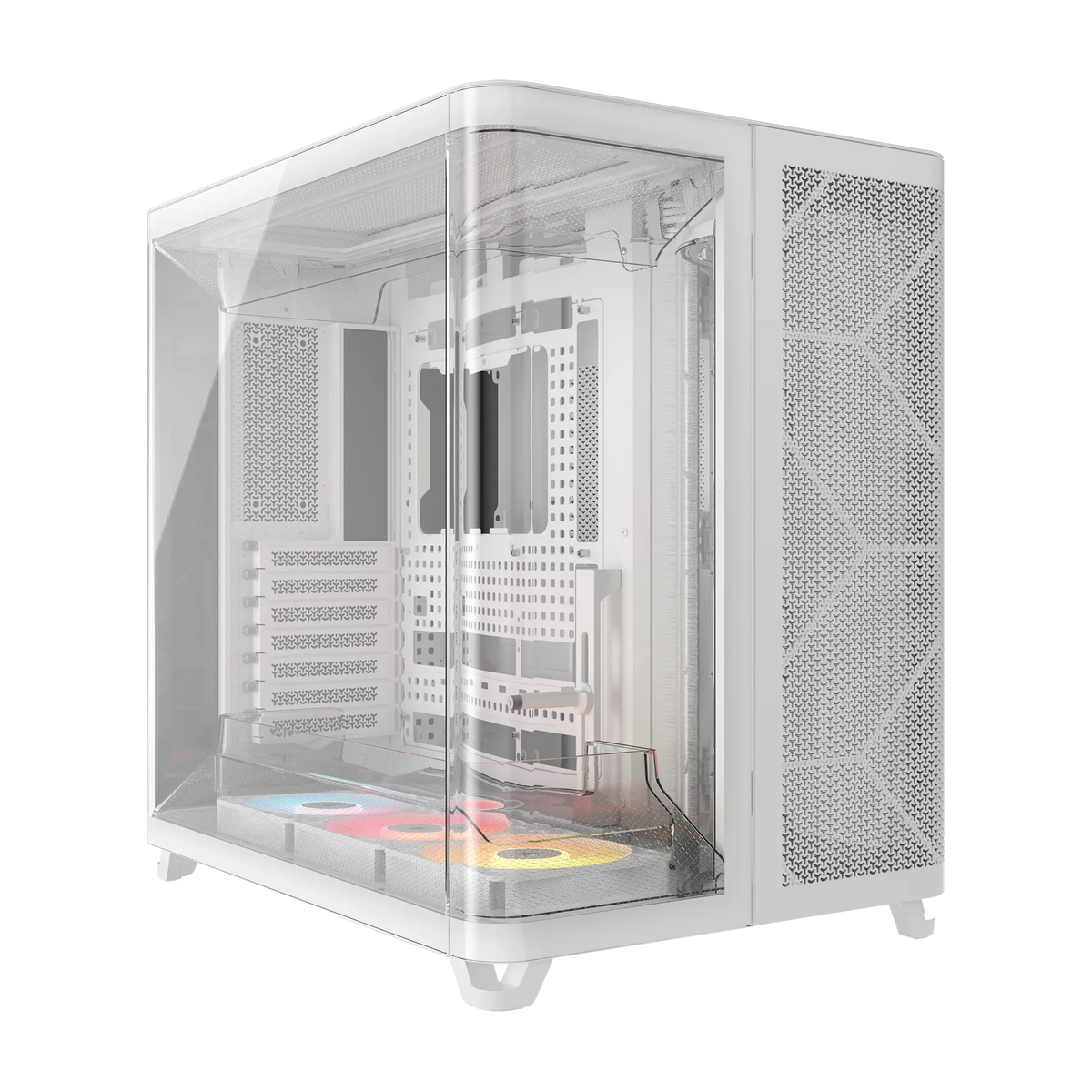 AIR 5400 RS-R ARGB Triple Chamber Mid-Tower PC Case ; 3x Fans Included; 2x 2.5'' ; 1x 3.5'' White