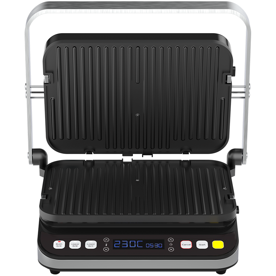 AENO EG1 Electric Grill, 2000W, 3 Modes, Timer, 320×220 mm, Black