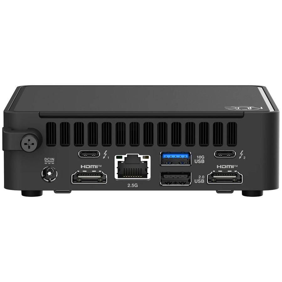 ASUS NUC 15 PRO/RNUC15CRKC700002/Core 7 240H 45W/Intel UHD graphics/no RAM/no Storage/Intel Wi-Fi 7 BE202/USB Total - 7/4 USB Type-A/3 USB Type-C (1x USB3.2 + 2x TB4)/2x HDMI 2.1/Support Displays - 4x 4K/no OS/EU Cord/Kit (L6)/Slim/EAN:4711387949849