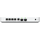Ubiquiti UXG-Fiber Desktop 10G independent gateway with integrated 4-port 2.5 GbE switch, 5 Gbps routing with IDS/IPS, 10G SFP+ and (1) 10 GbE RJ45 WAN port, 10G SFP+ LAN port