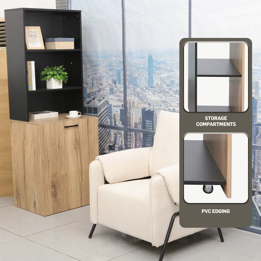 Adaptive Desk, With  Bookshelf