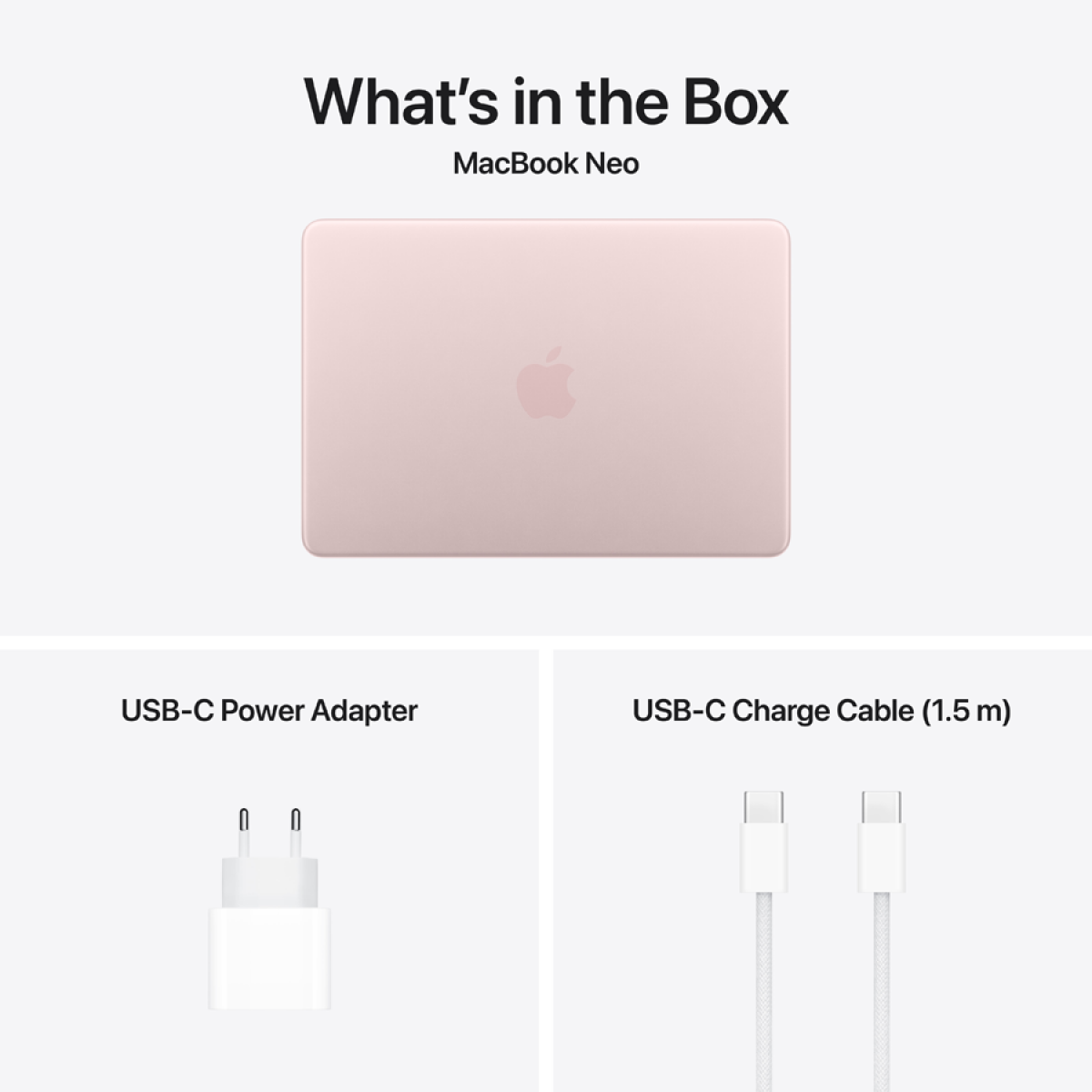 13-INCH MACBOOK NEO: APPLE A18 PRO CHIP WITH 6 CORE CPU AND 5 CORE GPU, 8GB, 256GB SSD - BLUSH