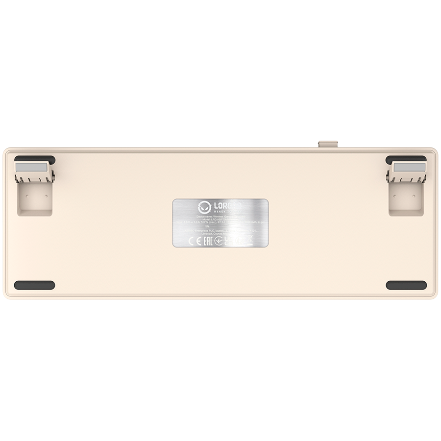 LORGAR KBP70MW, Wireless 65% Mechanical Gaming Keyboard Pro, Beige, EN layout