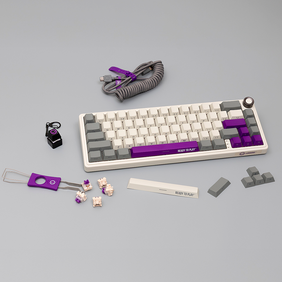LORGAR KBP70MW, Wireless 65% Mechanical Gaming Keyboard Pro, Beige, EN layout