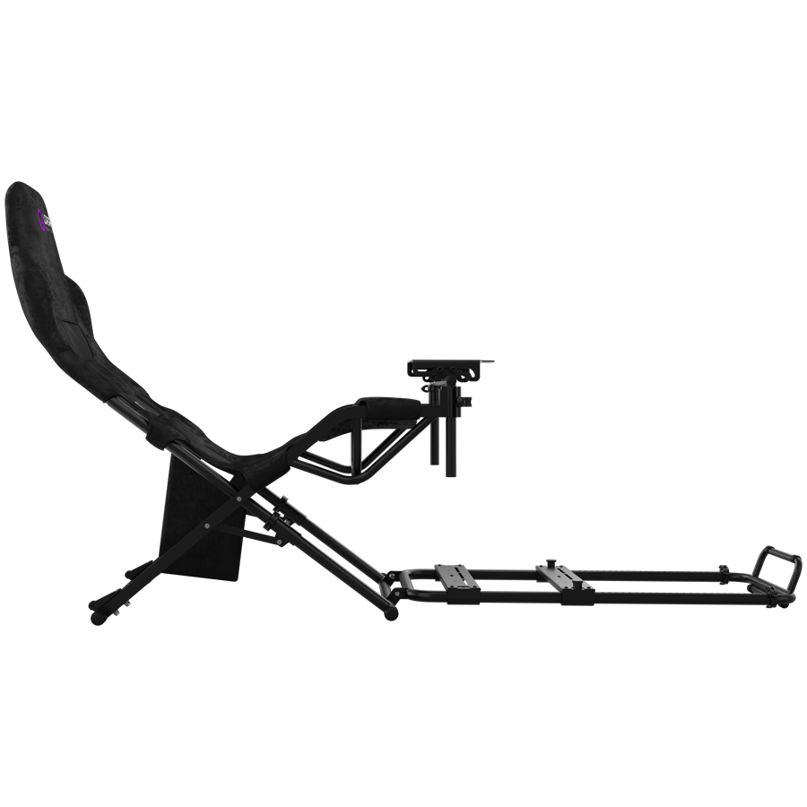 LORGAR FLEX RAF1, Sim Racing Cockpit Advanced, Foldable, 150x72x113 cm-playing, 38x72x126cm-folded, Black