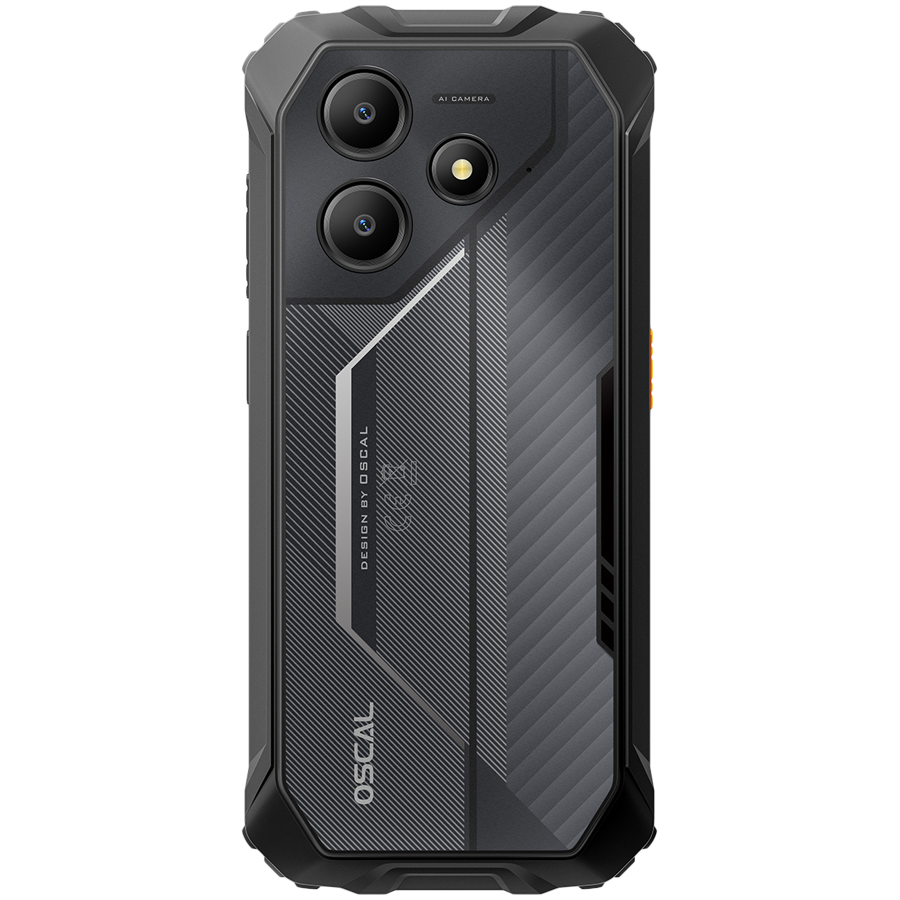 OSCAL Rugged smarthone Marine 2 LTE 6.56-inch HD 720x1612 90Hz Octa-core T615 up to 1.8 GHz RAM 4GB ROM 64GB Cam Rear 16MP Front 8MP 4G LTE WiFi BT Battery 11000mAh GPS+GLONASS+Beidou+Galileo & IP68/IP69K/MIL-STD-810H Android 15 Black