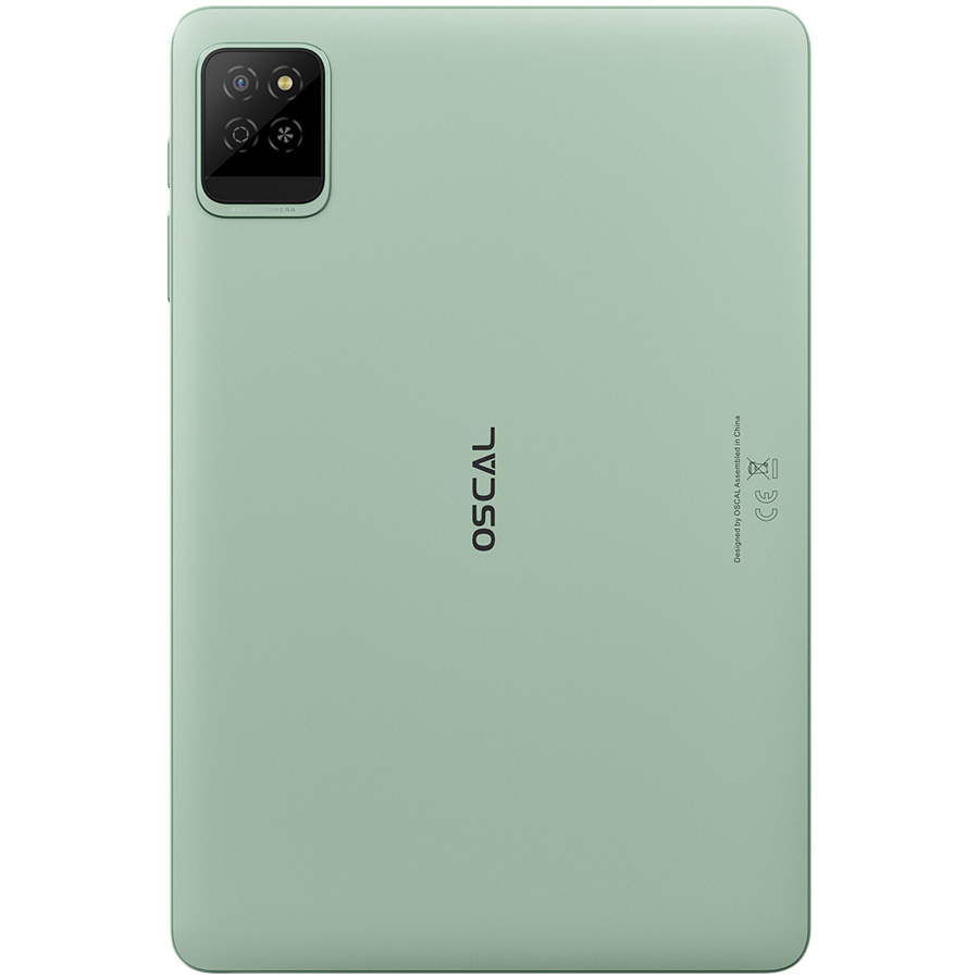 OSCAL PAD 30 WiFi 10.1-inch HD IPS 800x1280 Quad-core T310 up to 2.0 GHz RAM 4GB ROM 128GB Cam Rear 8MP Front 5MP WiFi5 BT 5.0 Battery 6600mAh Android 15 Hazel Green