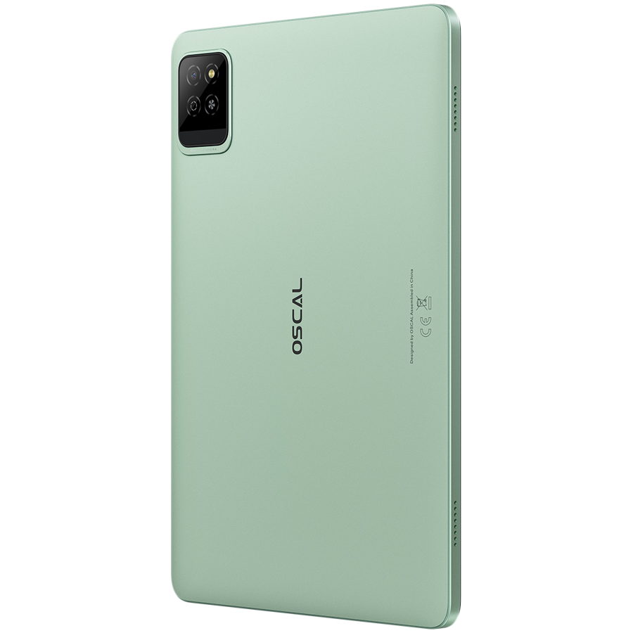 OSCAL PAD 30 WiFi 10.1-inch HD IPS 800x1280 Quad-core T310 up to 2.0 GHz RAM 4GB ROM 128GB Cam Rear 8MP Front 5MP WiFi5 BT 5.0 Battery 6600mAh Android 15 Hazel Green