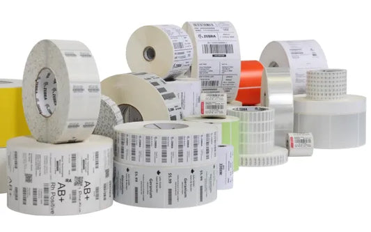 Zebra Wax Ribbon; 110mmx450m; 1600; Standard; 25mm core