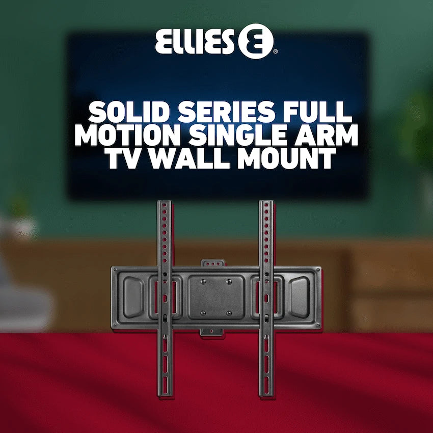 Ellies Solid series Full Motion Single Arm Mount 32"-65"TVs - Guards On Duty Shop & Security Guards