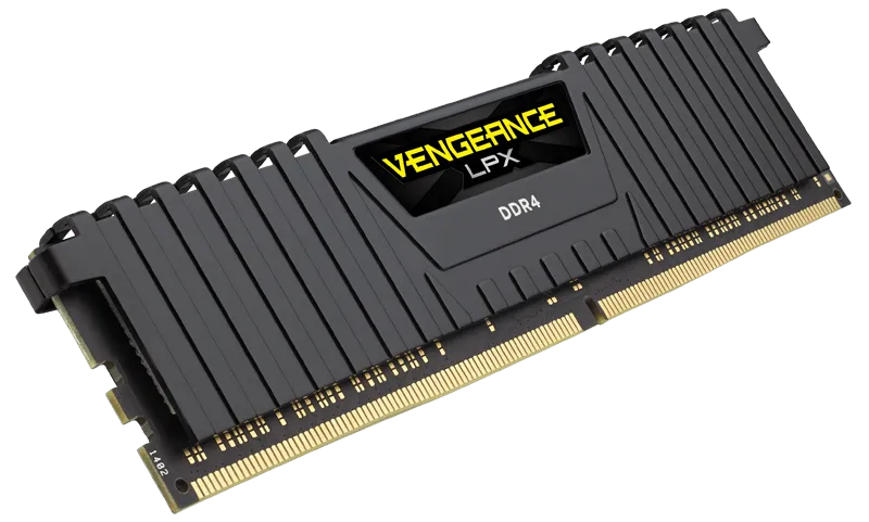 Corsair VENGEANCE® LPX 8GB (1 x 8GB) DDR4 DRAM 2666MHz C16 Memory Kit; 16-18-18-35; 1.2V; Black