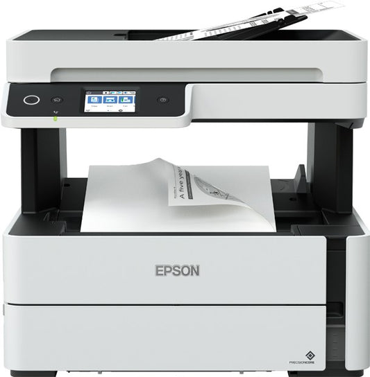 Epson EcoTank M3180 - Home Office Workgroup 4in1 A4 Mono 39PPM; Duplex ADF; Ethernet; Wi-Fi Direct; Wireless LAN;Warranty 1 Year