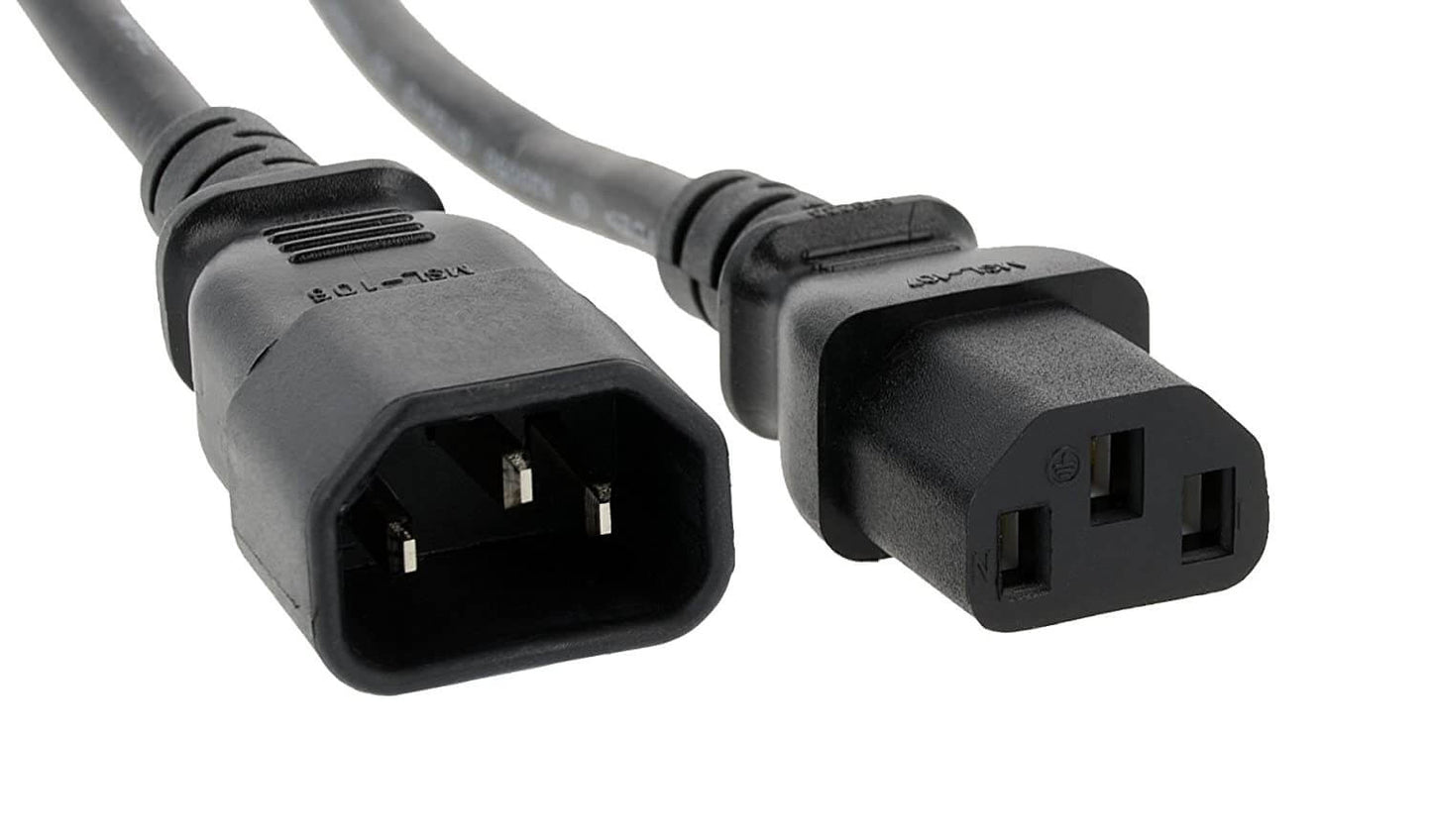 Power Cord - Kettle Cord (C13) Male-Female Extension Cable, 1.8 Meter