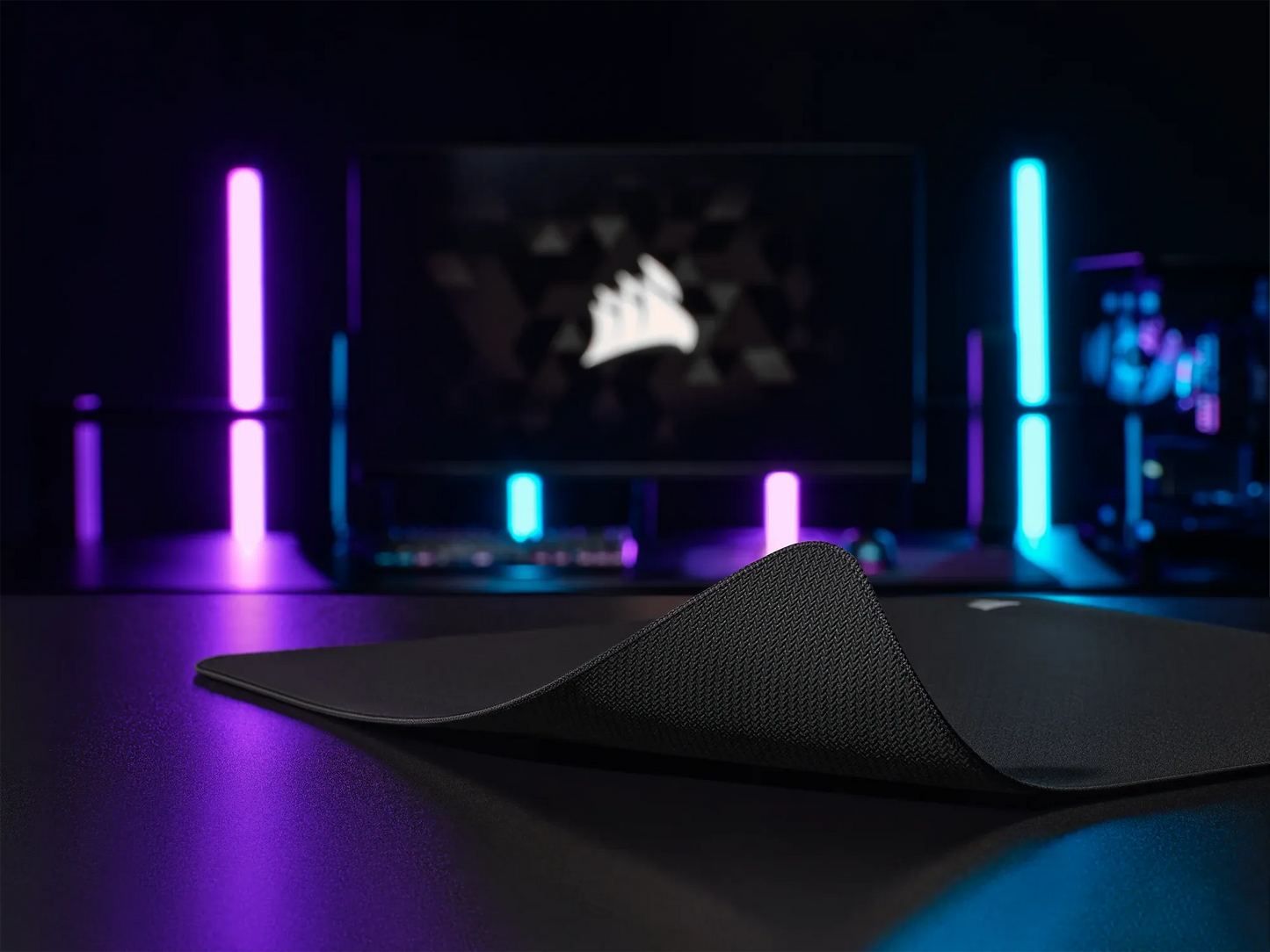 Corsair MM500 v2 Hybrid Cloth Gaming Mouse Pad - Large; Black; 450mm x 400mm