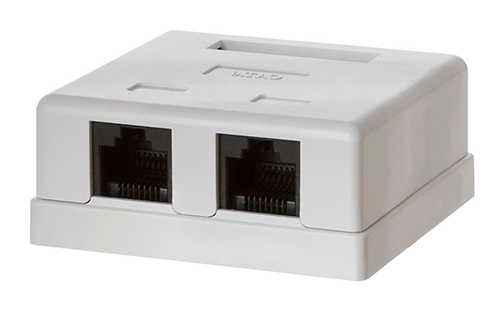 Netix Rj45 Double Surface Mount Box 29-0020A