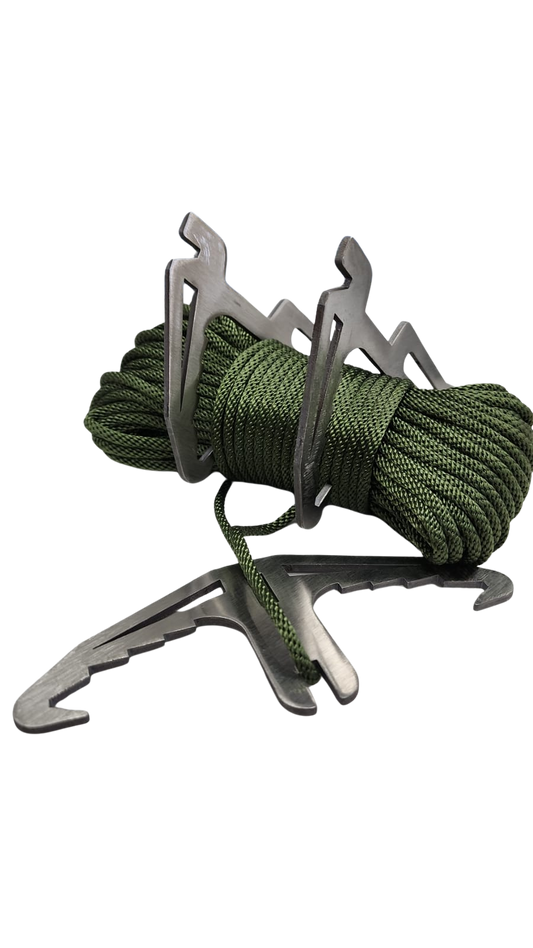 FAS8-7 Rope With Climbing Hooks (Grappling Hook)