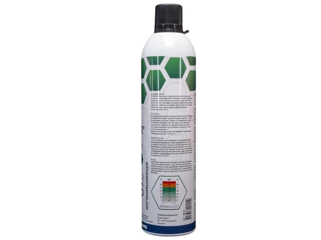ASG Propellant, Gas, 570ml, 135 PSI, Silicone Green – 19893