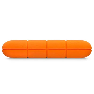 Seagate LaCie 1TB Rugged Mini USB-C; USB3.0; Drop; Crush and Rain Resistant - Silver and Orange.