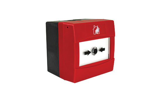 CAST IP67 Red Manual Call Point - Surface Mount, Supplied With Reset/Back Box Removal Key, IP67 Rated, 87 W x 88 H x D 62mm (includes back box)