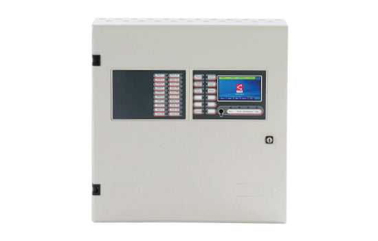 C-TEC ZFP Touchscreen 1 Loop Addressable Fire Panel CAST Protocol - Built-in Touchscreen Control Module, 20 Programmable zonal indicators with name slots module , Up to 255 devices, LPCB certified to EN54-2/4 and Kiwa Telefication Certified to EN54-12