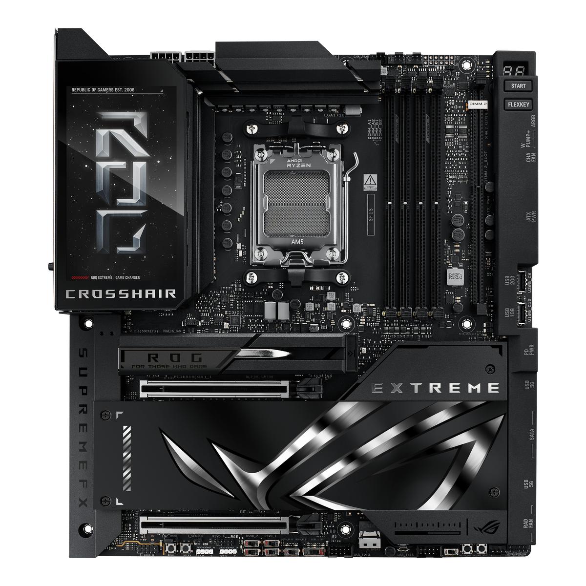 ASUS Motherboard/ATX/AM5/4xDIMM/Max.256GB/DDR5/2xTYPE-C/ 1xHDMI/2xPCIe5x16/1xPCIe4x4/1xPCIe3x1/ 5xM.2/4xSATA/WIFI 7/RAID.