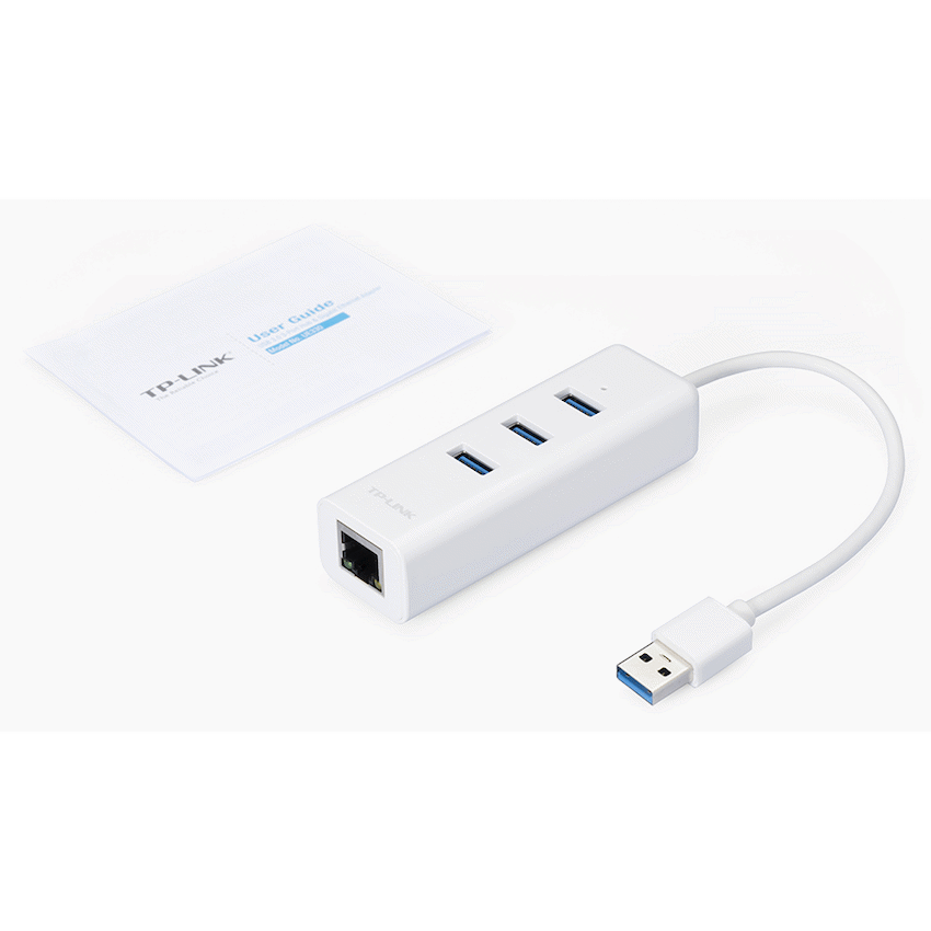 UE330 USB 3.0 to Gigabit Ethernet Network Adapter with 3-Port USB 3.0 Hub