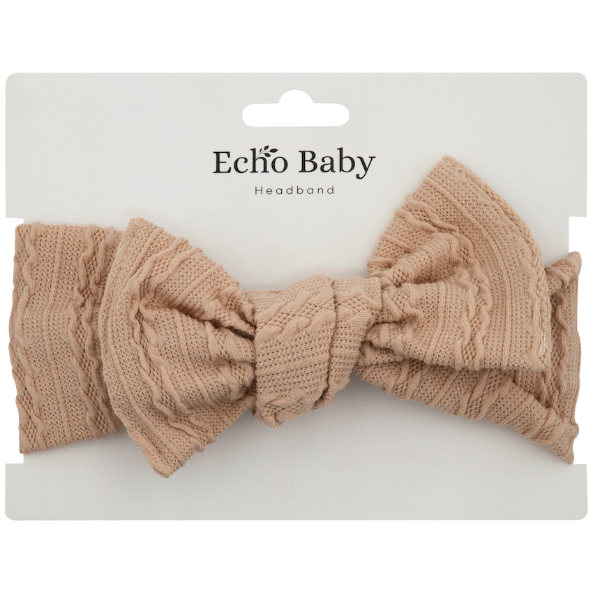 Echo Baby Bow Headband - Bone