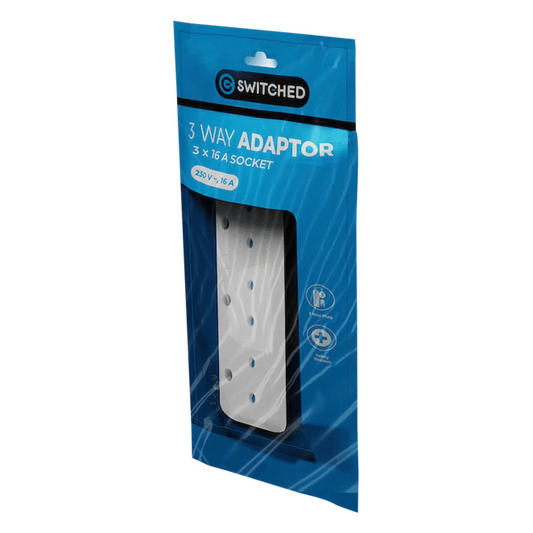 Switched 3-Way 16a Adaptor