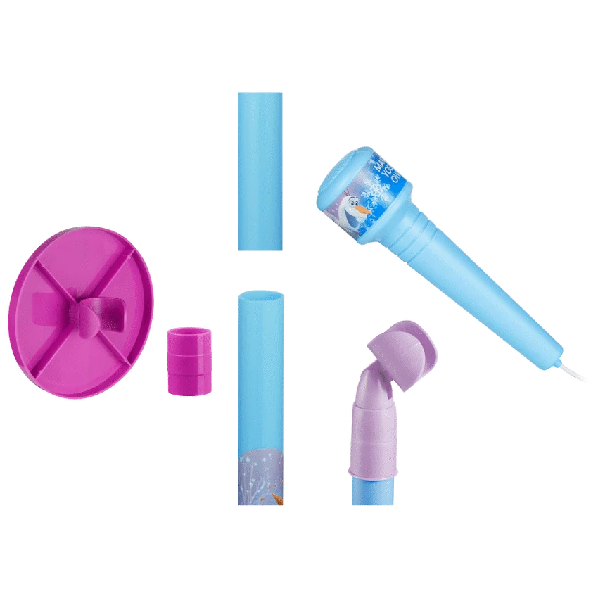 Disney Frozen Auxiliary Star Karaoke Microphone Stand with Colourful Lights - Guards On Duty Shop & Security Guards