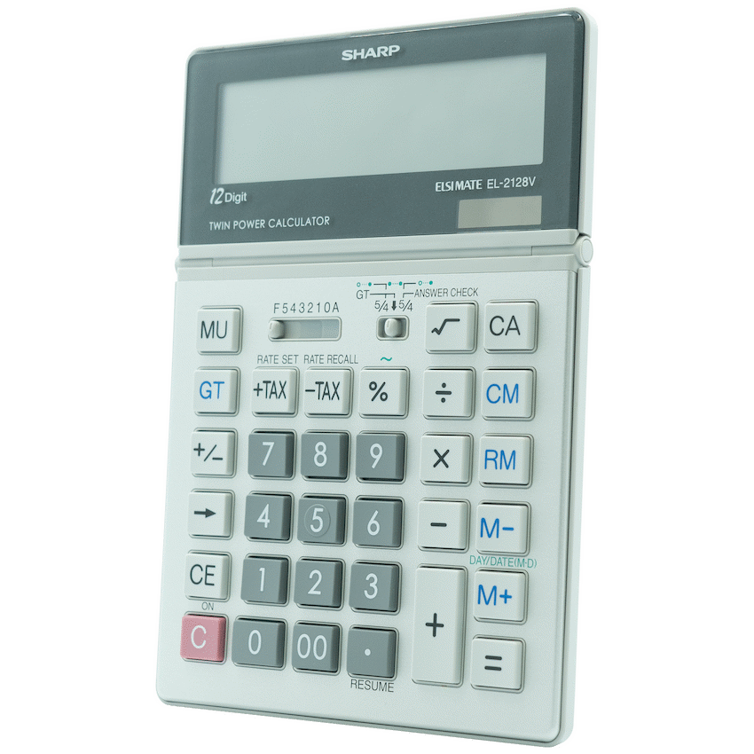 Sharp El2128V Semi-Desk Calculator - Guards On Duty Shop & Security Guards