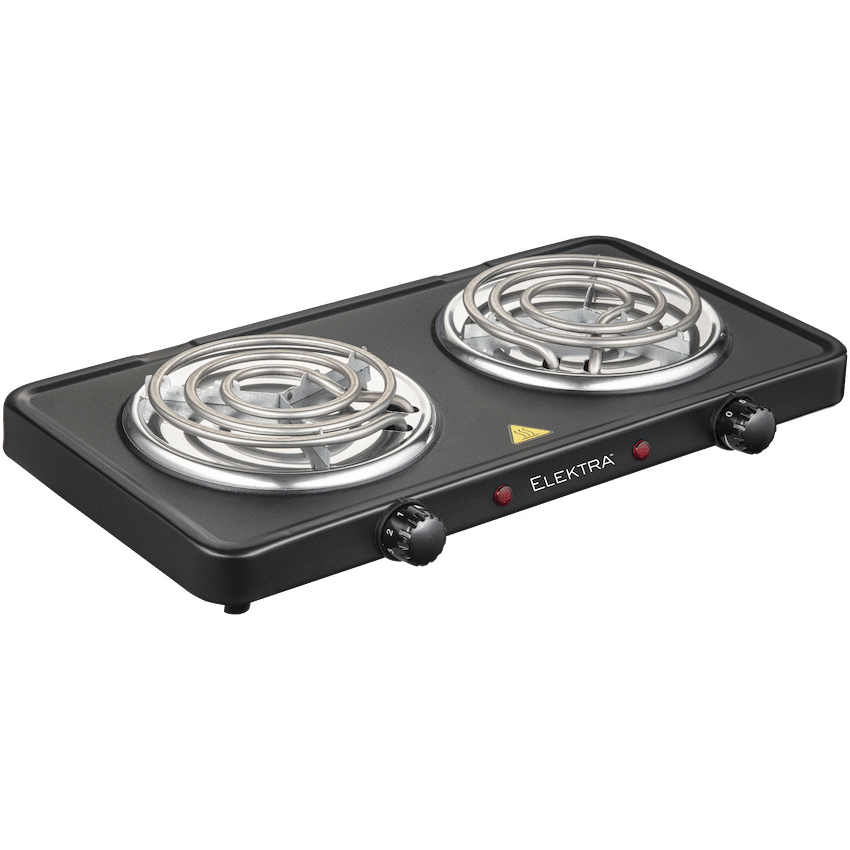 Elektra Double Spiral Hot Plate - Black - Guards On Duty Shop & Security Guards
