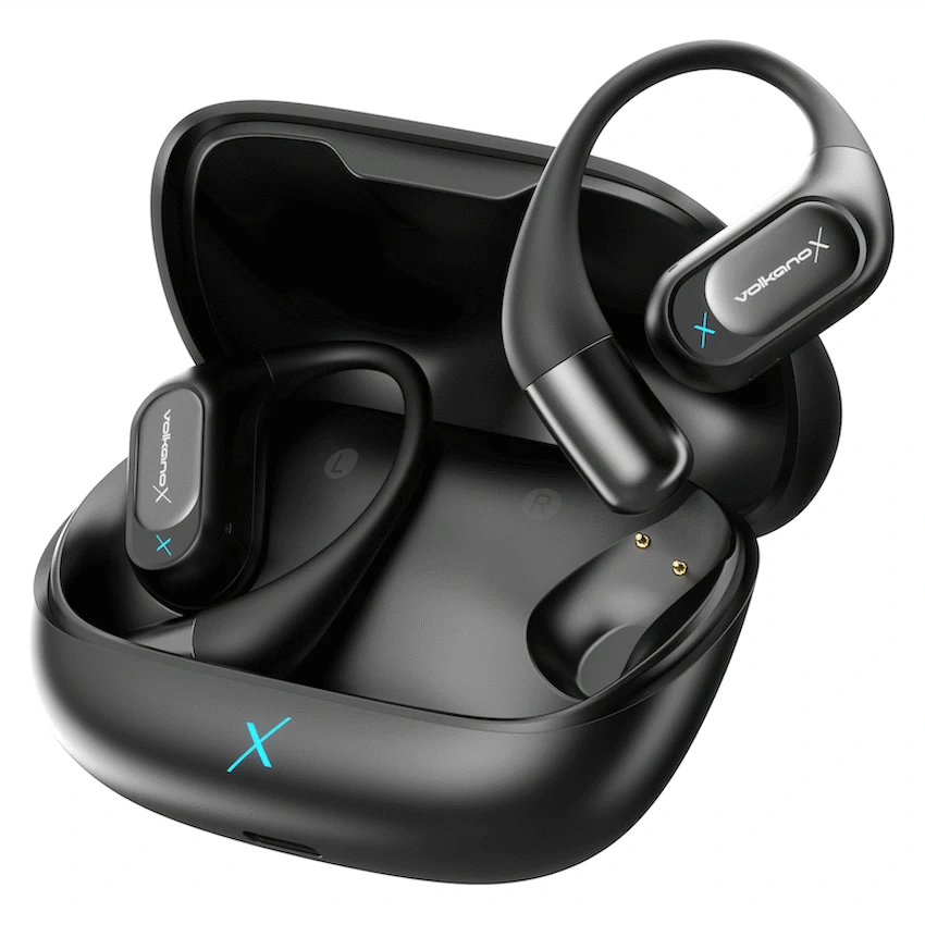 VolkanoX O300 Air Conduction OWS Earphones - Black