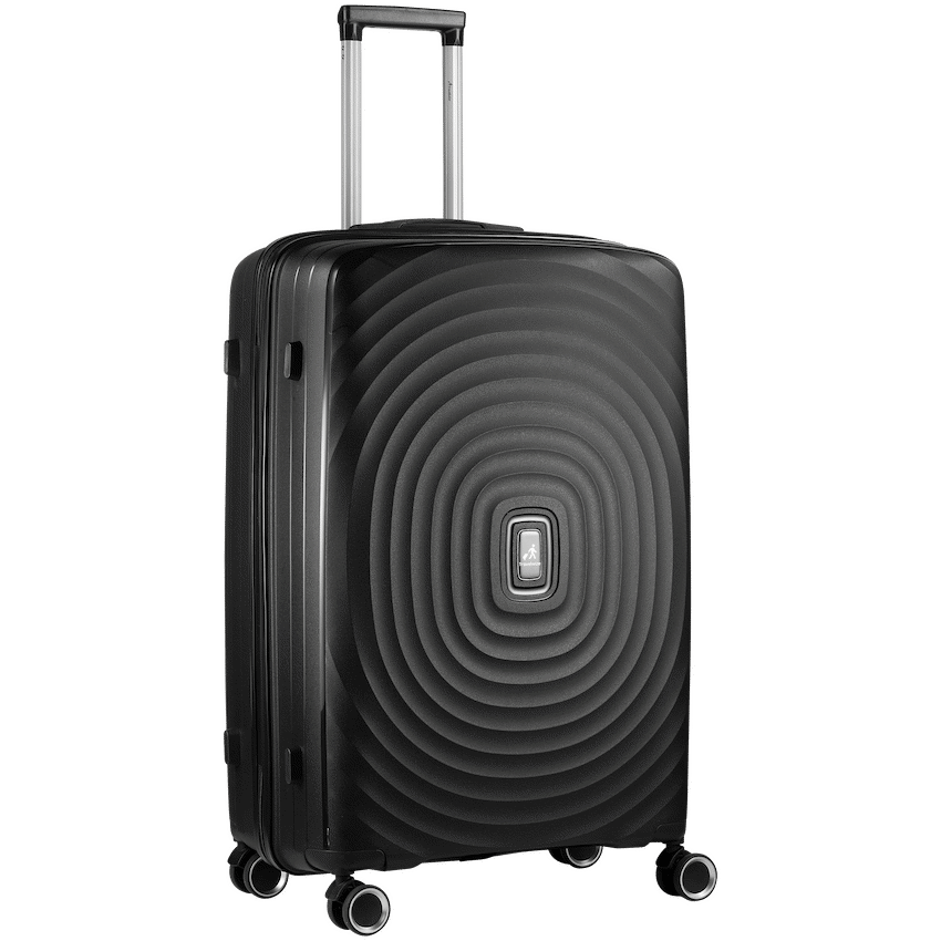 Travelwize Ripple PP 4-Wheel Spinner 3 Pc Luggage Set - Black