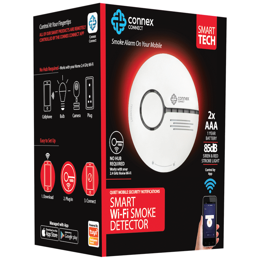 Smart Wi-Fi Smoke Detector Alarm - Guards On Duty Shop & Security Guards