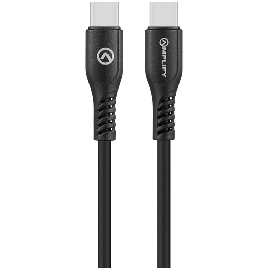 Amplify CoreCharge 1.2m USB-C to USB-C Cable - Black - Guards On Duty Shop & Security Guards