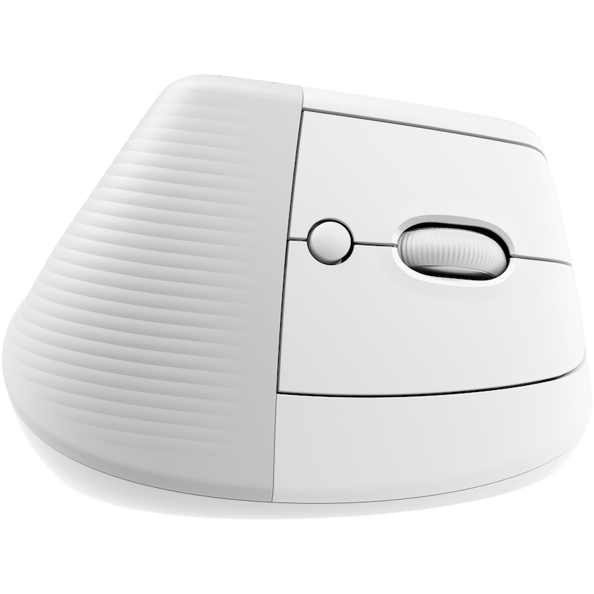 Logitech(R) Lift Vertical Ergonomic Mouse - Off-White/PALE GREY