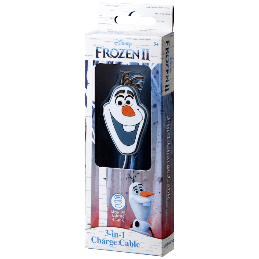 Disney 3-in-1 Charging Cable - Frozen II - Guards On Duty Shop & Security Guards