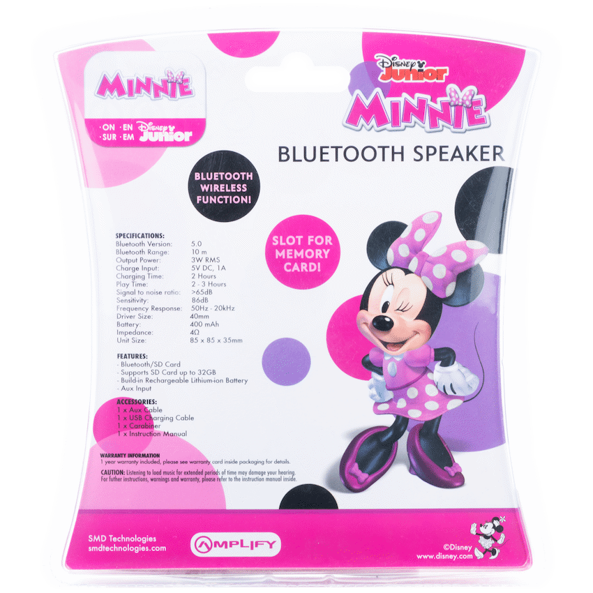 Disney Bluetooth Speaker - Minnie - Guards On Duty Shop & Security Guards