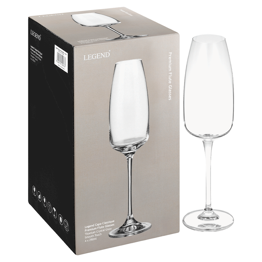 Legend Cape Classique Flute 290ml - 4 Pack